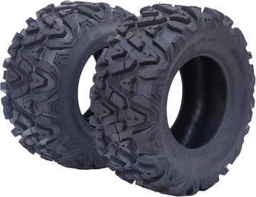 2026 26x12x12 Atv Tires, Set of 2 Atv Tires 26x12-12 6PR, All Terrain Atv/Utv Off-Road Tires, Black
