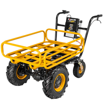 2026 40V Battery Powered Material Handling Dumper Wheelbarrow Motorised Electric, 300kg Capacity