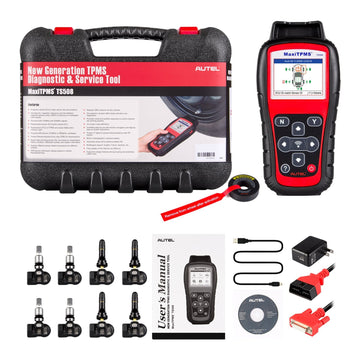 2026 MaxiTPMS TS508K TPMS Diagnostic Service Tool, Interchangeable valves with With 4 Pcs 315MHz MX-Sensor & 4 Pcs 433MHz MX-Sensor