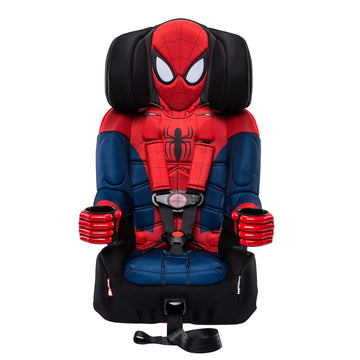 2026 Spider-Man 2-in-1 Forward-Facing Booster Car Seat LATCH | 5-Point Harness Booster 22-65lbs converts to Belt-Positioning Booster 40-100lbs | Adjustable