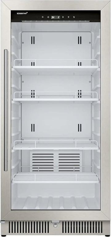 2026 VBM101 22" Wide 10.1 Cu. Ft. Commercial Beverage Merchandiser Stainless Steel, Temp Alarm, Reversible Door