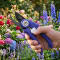 8-inch bypass pruning shear and 6.25-inch scissors