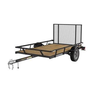 2026 5 ft. x 8 ft. Wood Floor Utility Trailer w Sliding Rail System