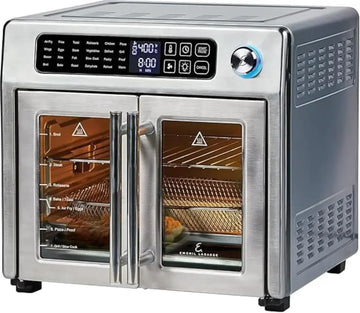 2026 26 QT Extra Large Air Fryer, Convection Toaster Oven with French Doors, Stainless Steel