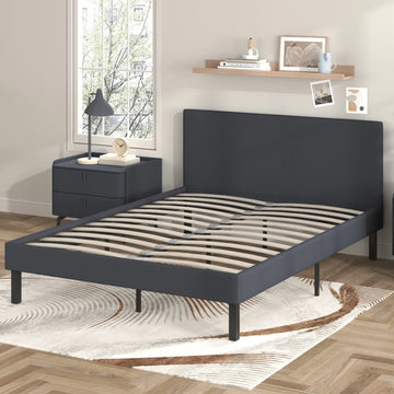 2026 Bed Frame Double Size Mattress Base Upholstered