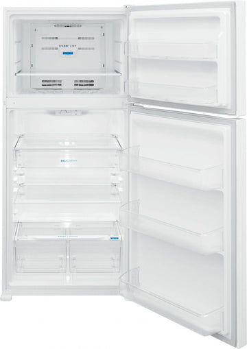 2026 20 Cu. Ft. Top Freezer Refrigerator White, EvenTemp Cooling, Spacious Interior