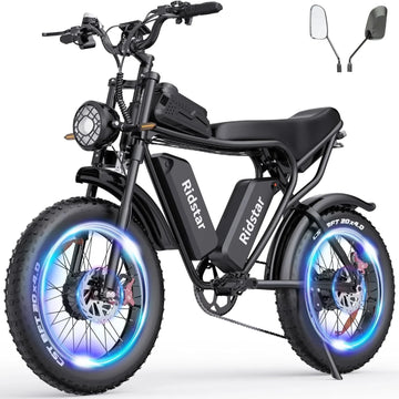 2026 2000W 52V All-Terrain Fat Tire Electric Bike for Adults, 30-180 Mile Range