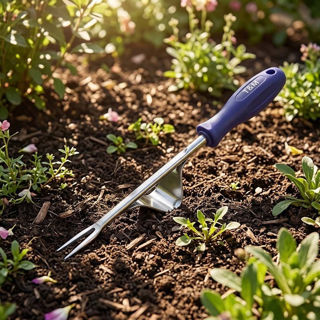 12-inch stainless steel hand weeder