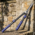manual hedge trimmer with steel wavy blade